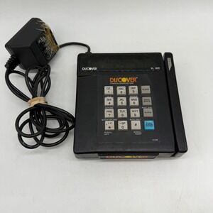 Discover XL 300 Credit Card Terminal Vintage 1992 Black POS Reader w Power Parts